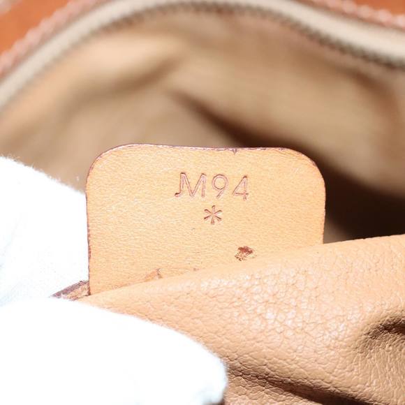 CELINE Macadam Canvas Hand Bag PVC Leather Gold Brown Auth bs19145 - Picture 12 of 16